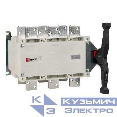 Рубильник-переключатель 3п 1000А с рукояткой управления для прямой установки PowerSwitch PROxima EKF pscs-1000-3