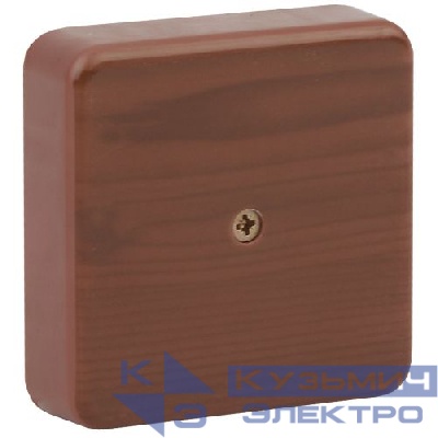 Коробка распаячная 100х100х30 (без клеммы) дуб IP40 Эра Б0031183