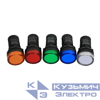 Лампа AD22DS(LED) матрица 22мм 230В крас. КЭАЗ 238566