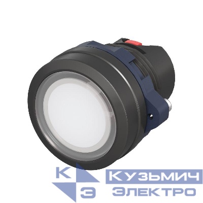 Головка кнопки плоская прозрачная без фиксации бел. DKC M22P-FMLWP