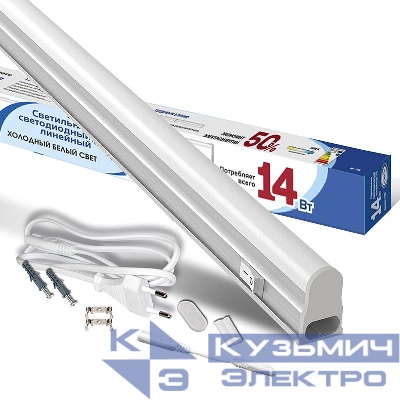 Светильник светодиодный ILED-СПБТ5-1200-14-1260-230-6.5-IP40 14Вт 6500К IP40 1260лм 230В 1200мм Т5 линейный IONICH 1195