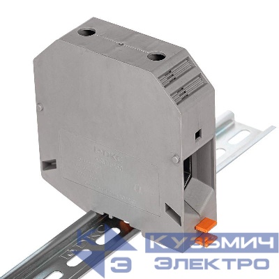 Клемма проходная винтовой зажим 2 точки подключения 150кв.мм сер. DKC KRUH-150