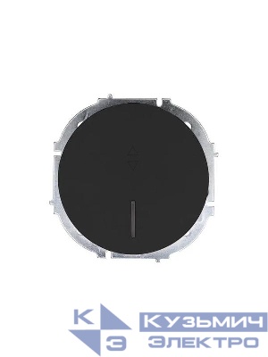 Выключатель проходной 1-кл. СП OSEN 10А IP20 с подсветкой механизм черн. бархат LEZARD 743-4288-114