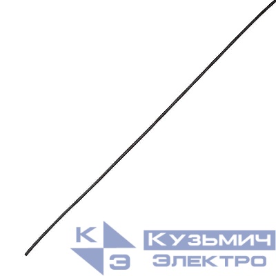 Трубка термоусадочная двустенная клеевая 6/1.5 (4:1) черн. 1м Rexant 23-6006