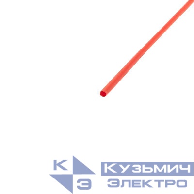 Трубка термоусадочная ТУТ нг 3.0/1.5 красн. 1м REXANT 20-3004