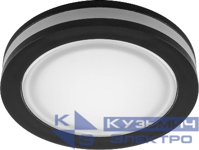 Светильник светодиодный AL600 7Вт 4000К 560лм встраив. с драйвером в комплекте черн. FERON 29569