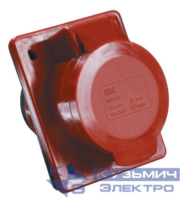 Розетка встраиваемая 32А 3P+E 380В IP44 ССИ-424 IEK PSR42-032-4