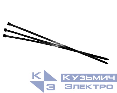 Стяжка нейлоновая 400*7,5 / 100 шт / светостойкая (черная), NETKO Optima "SZ"