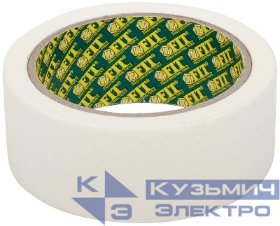 Лента малярная креппированная клейкая 38ммх20м FIT 11314