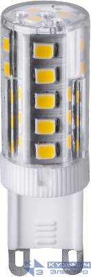 Лампа светодиодная 14 010 NLL-P-G9-3-230-6.5K 3Вт прозрачная 6500К холод. бел. G9 250лм 220-240В Navigator 14010