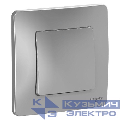 Переключатель проходной 1-кл. СП Blanca 10А IP20 (сх. 6) 250В алюм. SE BLNVS010603