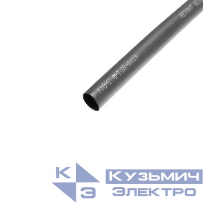 Трубка термоусадочная двустенная клеевая 9/3 (3:1) черн. 1м Rexant 26-0009