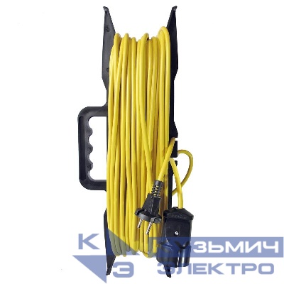 Удлинитель-шнур на рамке 1х30м без заземл. 6А IP20 1.3кВт Союз 481S-5103