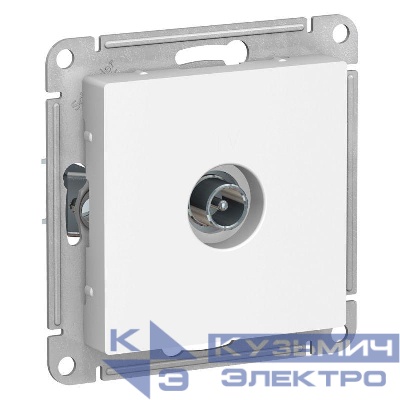 Розетка телевизионная оконечная TV AtlasDesign 1дБ механизм бел. SE ATN000191