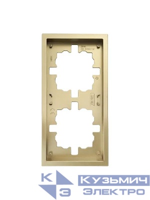 Рамка 2-мест. горизонт. ZIMA зол. LEZARD 704-3600-147