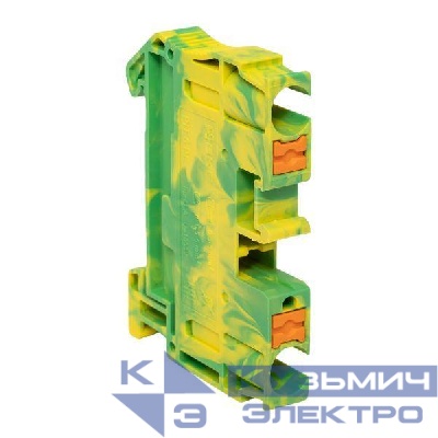 Колодка клеммная пружинная 6 Push-in земля EKF PIT-6-pe