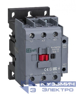 Контактор КМ-102 50А кат. 36В AC 1НО+1НЗ AC-3 AC-4 DEKraft 22322DEK