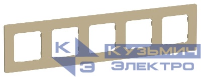 Рамка 5-м СП FLITE РУ-5-К-ФлХ хаки IEK FI-M52-32-20-K59