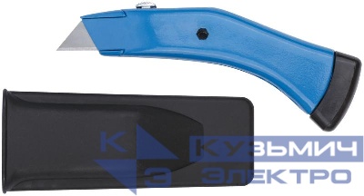 Нож для напольных покрытий усиленный "Дельфин" профи (в чехле) сер. FIT 10360