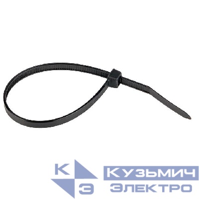Хомут кабельный 4.8х200 нейл. черн. (уп.100шт) EKF plc-cb-4.8x200
