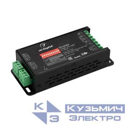 Декодер SMART-K54-DMX (12-24В 4х6А) (IP20 металл) Arlight 028448