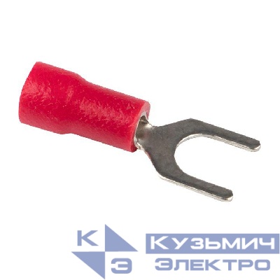 Наконечник вилочный изол. НВИ 1.5-5 (уп.50шт) EKF nvi-1.25-5n