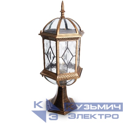 Светильник PL171 60Вт E27 230В садово-парковый черн. зол. FERON 11339