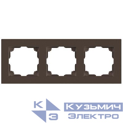Рамка 3-м СП Accent 6-503-08 бронза Intro Б0063792