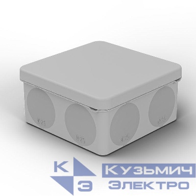 Коробка распаячная для прямого монтажа ОП HF 100х100х50 IP67 (мембранные вводы) Rexant 28-3079