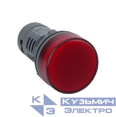 Лампа светосигнальная SB7 d22мм 24В DC красн. моноблочная SE SB7EV04BP