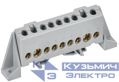 Шина L "фаза" в комб. изол. "Стойка" 8х12-9-Ср TEKFOR IEK TF-NN20-09-DP-K03