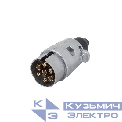 Вилка прицепа 12В 7 контактов метал. Rexant 16-0322