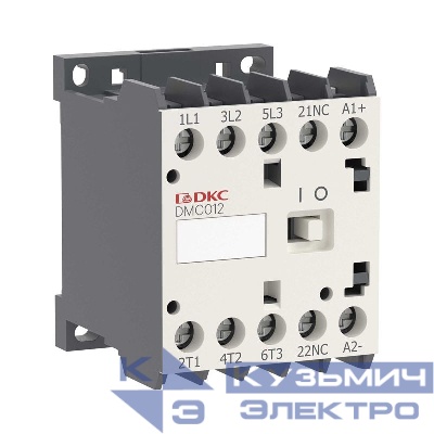Миниконтактор YON DMC012 12A 5.5кВт AC3 3P кат. 24В AC 1НО YON DMC012-3C10A024