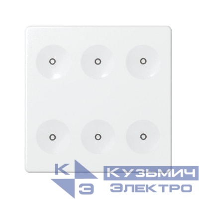 Выключатель сенсорный 6-кл. СП Simon 82 Sense IP20 без маркир. бел. Simon 8000661-030