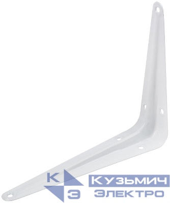 Уголок-кронштейн 125х150мм (0.7мм) бел. FIT 66021