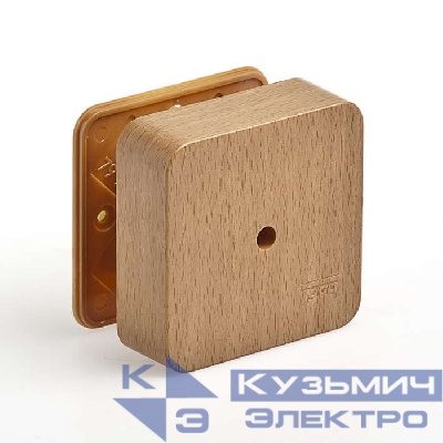 Коробка универсальная для кабель-каналов 80х80х25 бук (светл. основа) IP40 Ruvinil 65005-38М