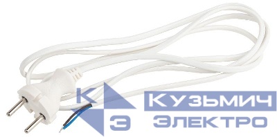 Шнур для бра 1.8м ШВВП 2х0.75 бел. UX-ШВВП-2x0.75-1.8m-W ЭРА Б0051341