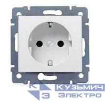 Розетка 1-м СП Cariva 16А IP20 2P+E немецк. стандарт механизм сл. кость (DIY-упак.) Leg 695916