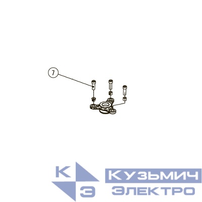 Запчасть №7 для Hybest GSR40A. Болт с внутренним шестигранником