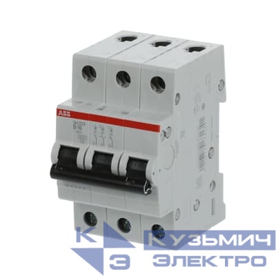 Автомат.выкл-ль 3п SH203 B16 ABB 2CDS213001R0165