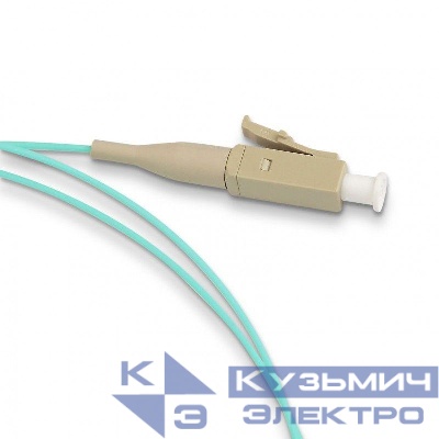 Пигтейл FPT-B9-503-LC/PR-1M-LSZH-AQ (FPT9-503-LC-10G-1M) волоконно-оптический MM 50/125 (OM3) LC 1м LSZH Hyperline 34487