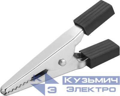 Зажим "крокодил" 5А 80 850 OAC-5A-52-B25 черн. ОНЛАЙТ 80850