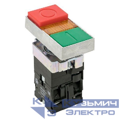 Кнопка LAY5-BW8465 "I-O" прямоугольная 230В NO+NC PROxima EKF pbn-bw8465