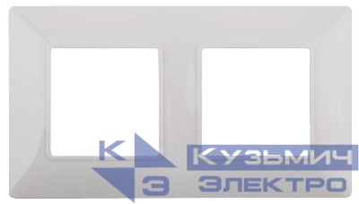 Рамка 2-м 14-5002-01 Elegance бел. ЭРА Б0034387