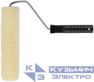 Валик 250мм с ручкой полиакрил. желт. КУРС 02594