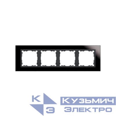 Рамка 4-м Simon82 Nature черн./графит стекло Simon 82847-32