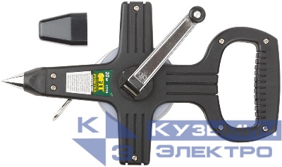 Рулетка геодезическая 20м стальная лента открытый пластик. корпус черн. FIT 17770