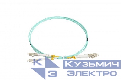 Патч-корд FC-D2-503-LC/PR-LC/PR-H-1M-LSZH-AQ волоконно-оптический (шнур) MM50/125(OM3) LC-LC duplex 10G/40G LSZH 1м Hyperline 34453