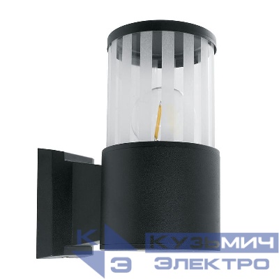 Светильник DH0901 E27 230В садово-парковый на стену вверх черн. FERON 11655