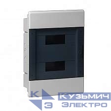 Щиток СП Тусо 24мод. с прозр. двер. 415х299х103мм сер. Ruvinil 68124СП